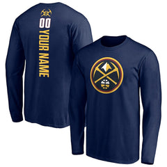 Denver Nuggets Playmaker Personalized Name & Number Long Sleeve T-Shirt sale Discount