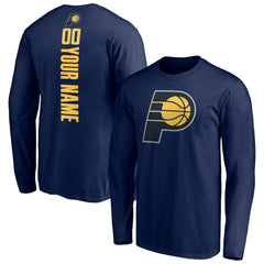 Indiana Pacers Playmaker Personalized Name & Number Long Sleeve T-Shirt Discount