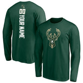 Milwaukee Bucks Playmaker Personalized Name & Number Long Sleeve T-Shirt Outlet