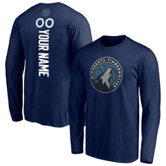 Minnesota Timberwolves Playmaker Personalized Name & Number Long Sleeve T-Shirt Discount