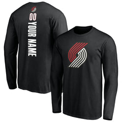 Portland Trail Blazers Playmaker Personalized Name & Number Long Sleeve T-Shirt Discount