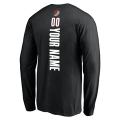 Portland Trail Blazers Playmaker Personalized Name & Number Long Sleeve T-Shirt Discount
