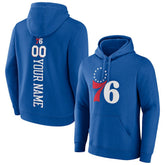 Philadelphia 76ers Playmaker Personalized Name & Number Pullover Hoodie On Sale