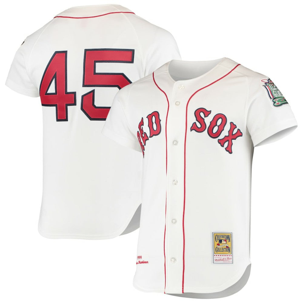 Pedro Martinez Boston Red Sox Mitchell & Ness 1999 Cooperstown Collection Home Authentic Jersey | MLB For sale