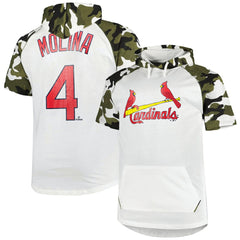 Yadier Molina St. Louis Cardinals Player Big & Tall Raglan Hoodie T-Shirt | MLB Discount