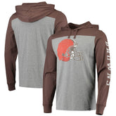 Cleveland Browns 47 brand '47 Franklin Wooster Long Sleeve Hoodie T-Shirt
