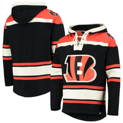 Cincinnati Bengals 47 brand '47 Lacer V-Neck Pullover Hoodie