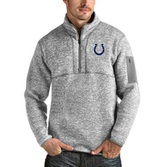 Indianapolis Colts Antigua Team Logo Fortune Quarter-Zip Pullover Jacket