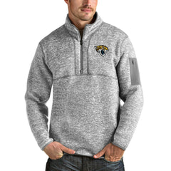 Jacksonville Jaguars Antigua Team Logo Fortune Quarter-Zip Pullover Jacket