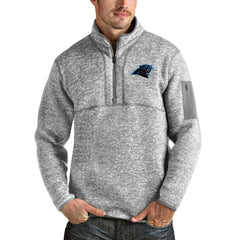Carolina Panthers Antigua Team Logo Fortune Quarter-Zip Pullover Jacket