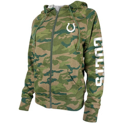 Indianapolis Colts New Era Women's Raglan Full-Zip Hoodie