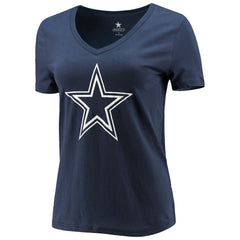 Dallas Cowboys Fanatics CeeDee Lamb Women's Player Icon Name & Number V-Neck T-Shirt
