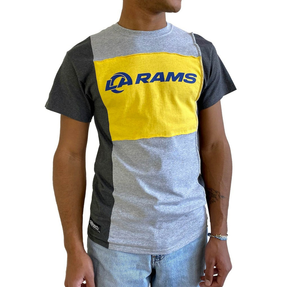 Los Angeles Rams Refried Apparel Sustainable Split T-Shirt