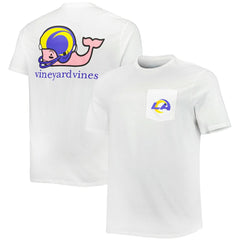 Los Angeles Rams Vineyard Vines Big & Tall Helmet T-Shirt