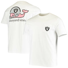 Las Vegas Raiders Vineyard Vines Big & Tall Helmet T-Shirt