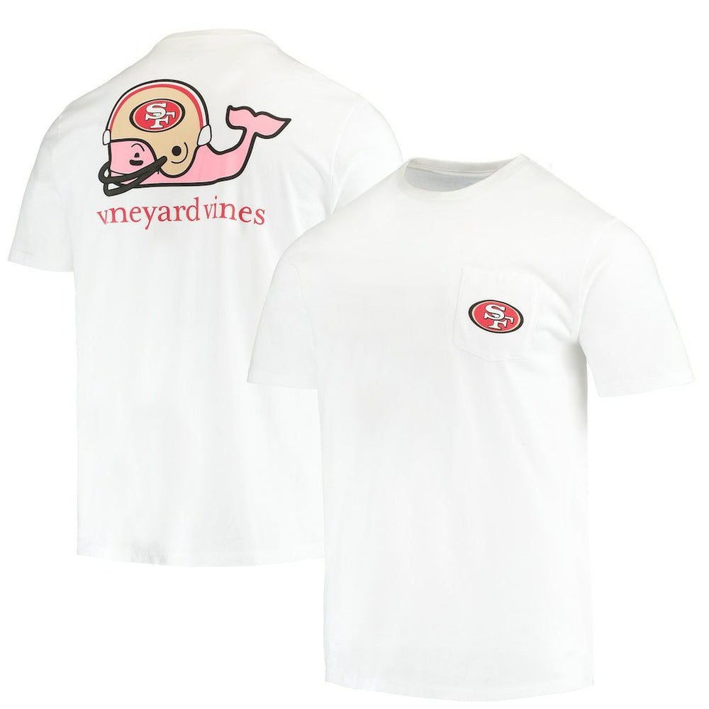 San Francisco 49ers Vineyard Vines Big & Tall Helmet T-Shirt
