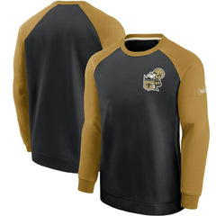 New Orleans Saints Nike Historic Raglan Performance Pullover Sweater
