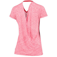 St. Louis Cardinals Touch Women's Hail Mary V-Neck Back Wrap T-Shirt | MLB New