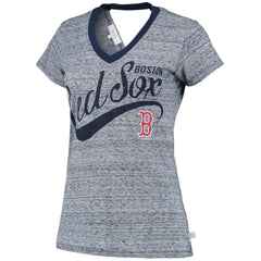 Boston Red Sox Touch Women's Hail Mary V-Neck Back Wrap T-Shirt | MLB Sale