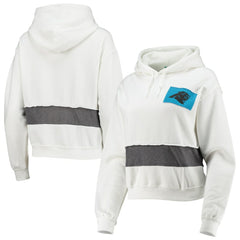 Carolina Panthers Refried Apparel Women's Sustainable Crop Dolman Pullover Hoodie
