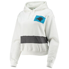Carolina Panthers Refried Apparel Women's Sustainable Crop Dolman Pullover Hoodie
