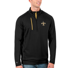 New Orleans Saints New Era Antigua Generation Quarter-Zip Pullover Jacket
