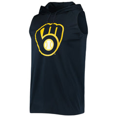Milwaukee Brewers Stitches Sleeveless Pullover Hoodie | MLB Shop