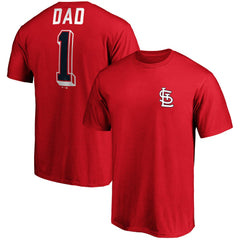 St. Louis Cardinals Fanatics Number One Dad Team T-Shirt | MLB Shop