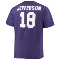 Minnesota Vikings Fanatics Justin Jefferson Big & Tall Player Name & Number T-Shirt