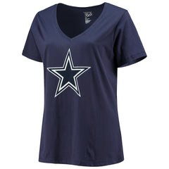 Dallas Cowboys Fanatics CeeDee Lamb Women's Plus Size Name & Number V-Neck T-Shirt