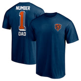 Chicago Bears Fanatics #1 Dad T-Shirt