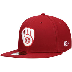 Milwaukee Brewers New Era White Logo 59FIFTY Fitted Hat | MLB Shop