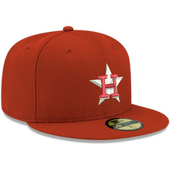 Houston Astros New Era White Logo 59FIFTY Fitted Hat | MLB New