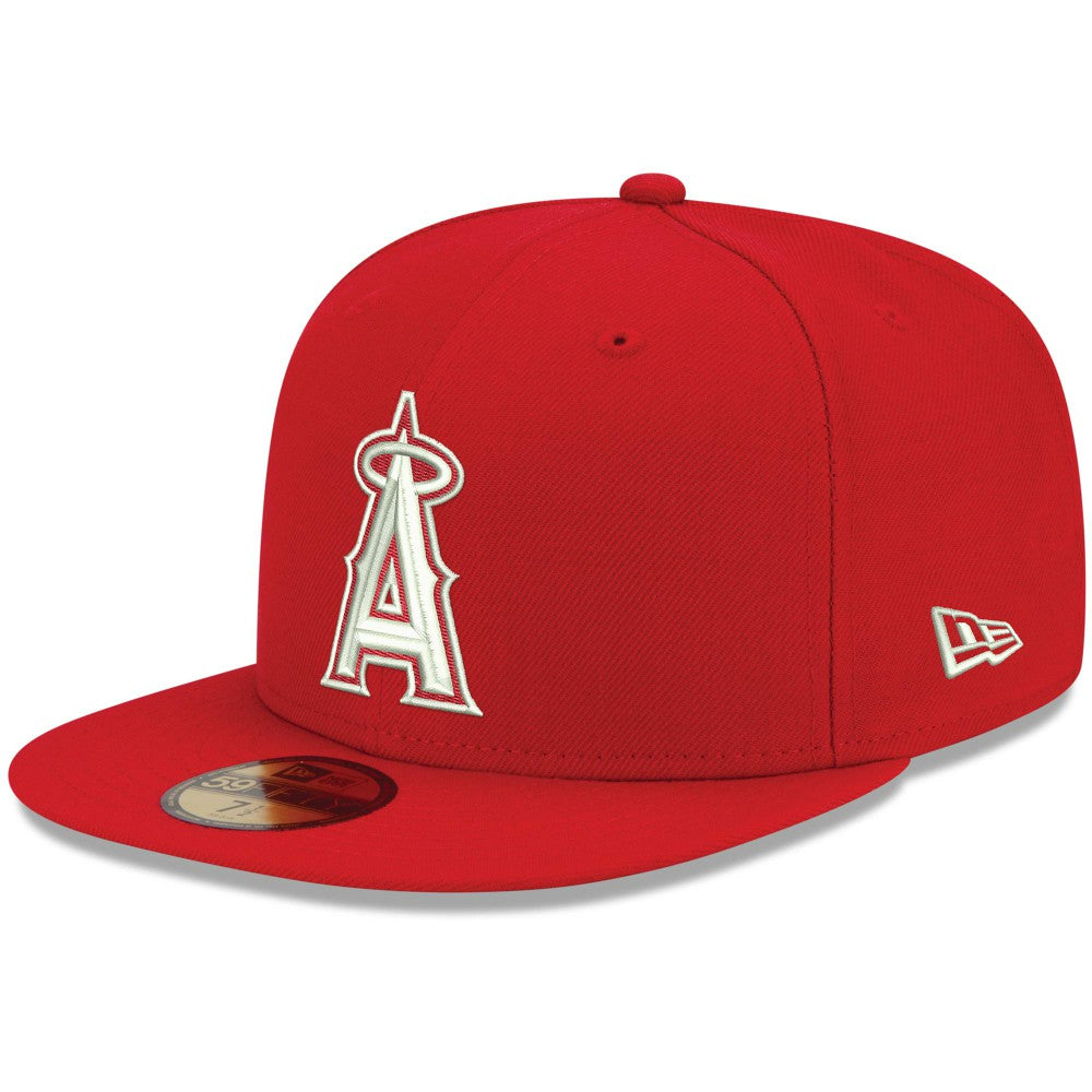 Los Angeles Angels New Era White Logo 59FIFTY Fitted Hat | MLB US
