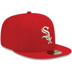 Chicago White Sox New Era White Logo 59FIFTY Fitted Hat | MLB Outlet