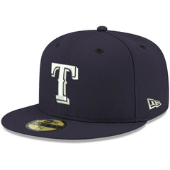 Texas Rangers New Era White Logo 59FIFTY Fitted Hat | MLB Online