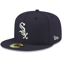 Chicago White Sox New Era White Logo 59FIFTY Fitted Hat | MLB Discount