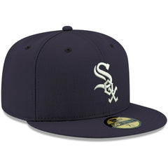 Chicago White Sox New Era White Logo 59FIFTY Fitted Hat | MLB Discount