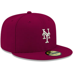 New York Mets New Era White Logo 59FIFTY Fitted Hat | MLB For sale