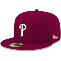 Philadelphia Phillies New Era White Logo 59FIFTY Fitted Hat | MLB On Sale