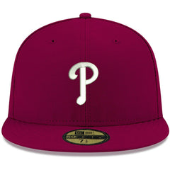 Philadelphia Phillies New Era White Logo 59FIFTY Fitted Hat | MLB On Sale