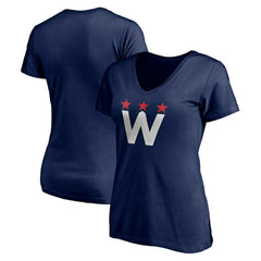 Washington Capitals Women's Alternate Logo V-Neck T-Shirt Online
