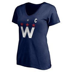 Alexander Ovechkin Washington Capitals Fanatics Women's Authentic Stack Name & Number V-Neck T-Shirt Online