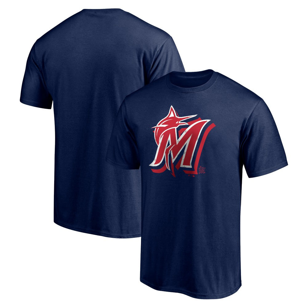 Miami Marlins Red White and Team T-Shirt | MLB New