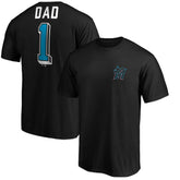 Miami Marlins Number One Dad T-Shirt | MLB Discount