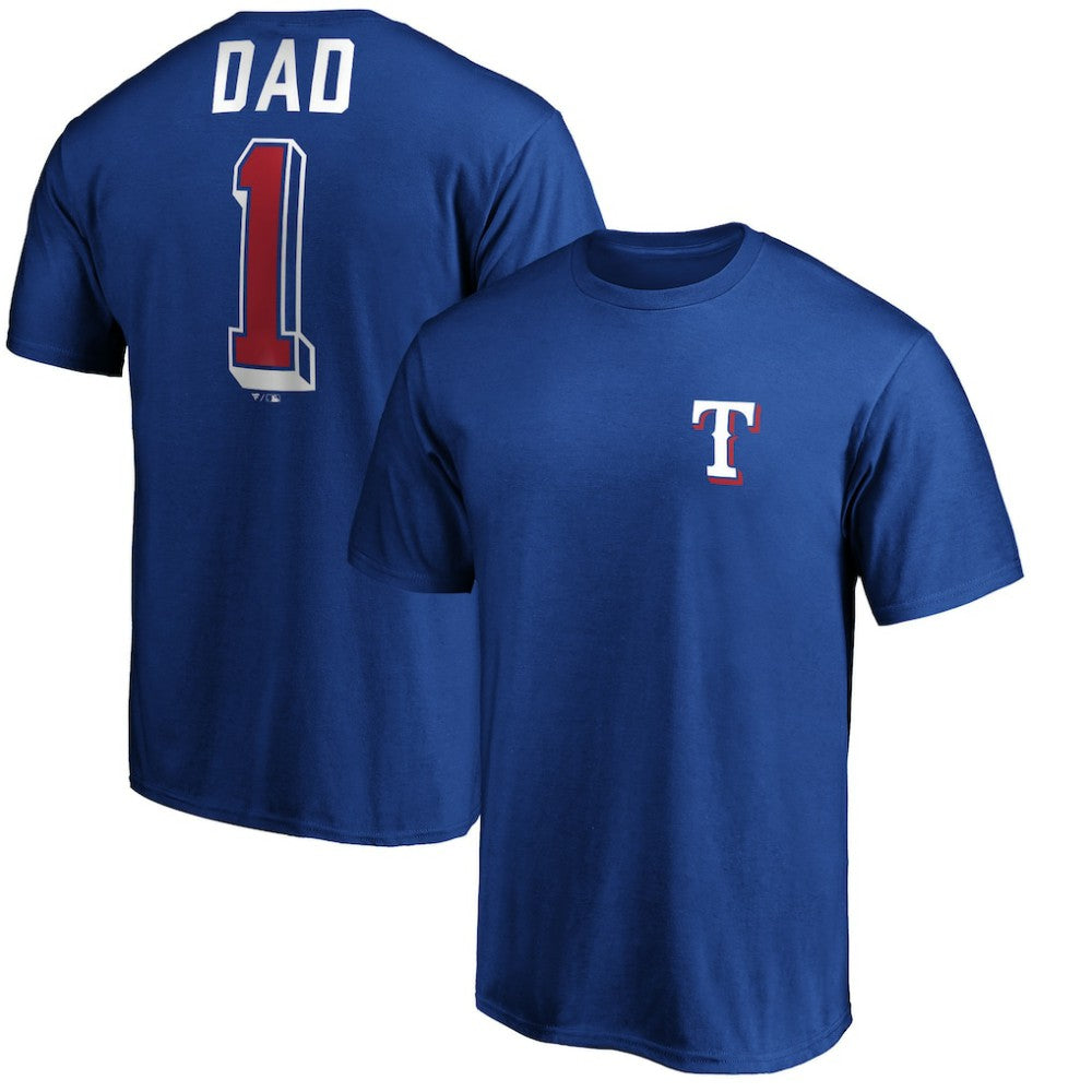 Texas Rangers Number One Dad T-Shirt | MLB Discount