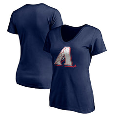 Arizona Diamondbacks Women's Red White and Team V-Neck T-Shirt | MLB For sale