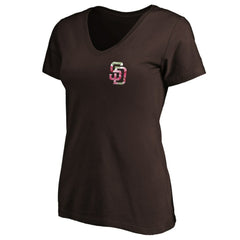 San Diego Padres Women's Mother's Day V-Neck T-Shirt | MLB New
