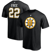 Willie O'Ree Boston Bruins Fanatics Authentic Stack Retired Player Name & Number T-Shirt For Sale
