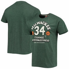 Giannis Antetokounmpo Milwaukee Bucks Homage Greek Tri-Blend T-Shirt Online